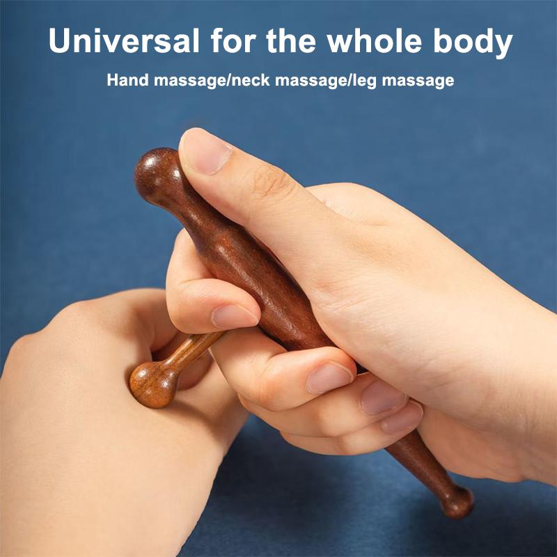Wood Massage Stick Tool Natural Sandalwood Massager Acupoint Reflexology Tools For Full Body Relaxing Deep Tissue Foot Massage