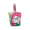 Cat Cartoon Canvas Bucket Bag Cartoon Girl Canvas Cat Shoulder Bag  Female/Children