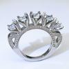Fashion S925 Silver Plated Engagement Rings for Women Creative Simulated Zircon Wedding Band