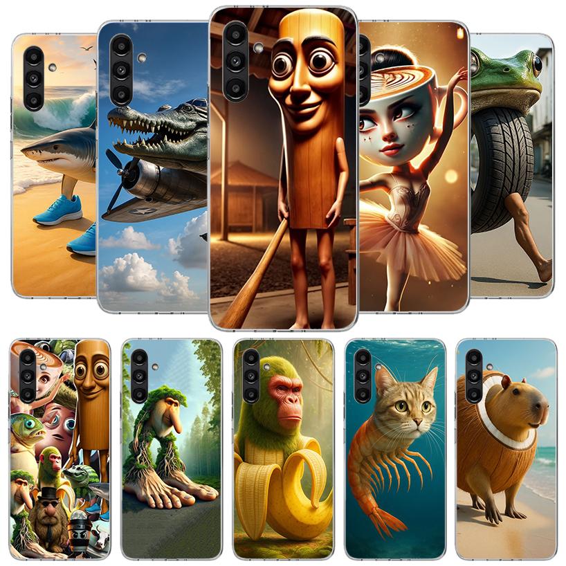 Italian Brainrot Animals Phone Case For Samsung Galaxy A17 A37 A57 A16 A26 A36 A56 A15 A25 A35 A55 A14 A24 A34 A54 A13 A23 A33 A