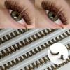 10 Reihen braune Wimpern DIY falsche Wimpern superweich 8–16 mm D Curling Streifen 3D Multi-Style Wimpern, Partys, schaffen einen charmanten