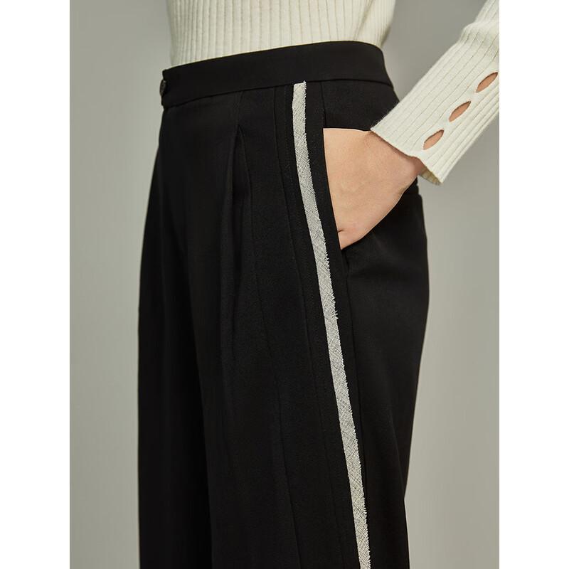 ELLE Women's High-Waisted Wide-Leg Casual Pants