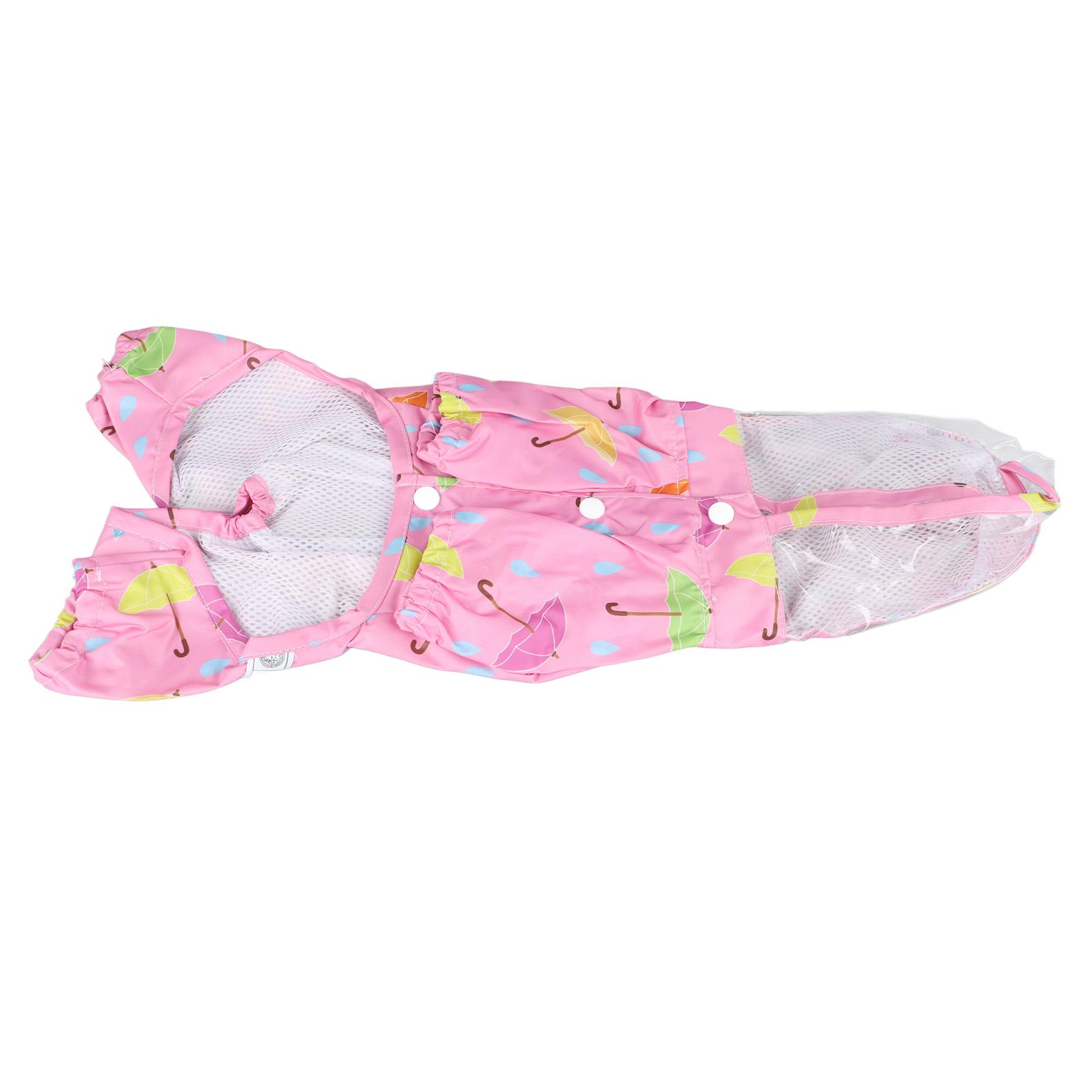 

Pet Reflective Raincoat Legs Covered Cute Waterproof Skin Friendly Dog Hooded Raincoat for Outdoor 2XL