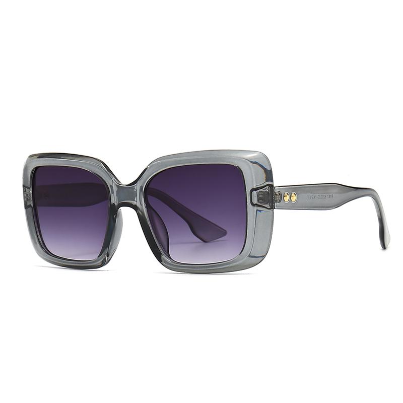  Export New Modern Retro Square Frame Sunglasses Ins Style Street Style Big-Name Sunglasses 9147