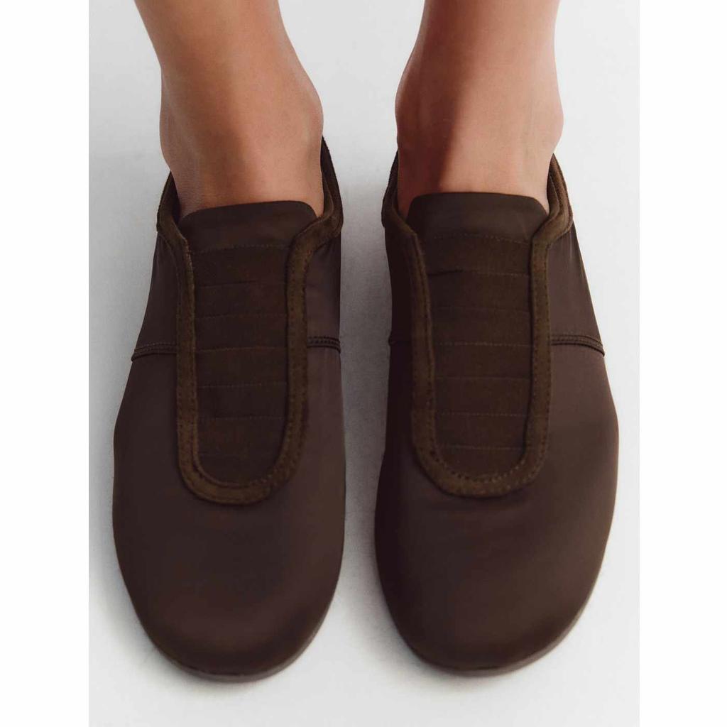 Zara Fashion Simple Spliced Material Elastic Ballet Flats Women Flats 15200510-38