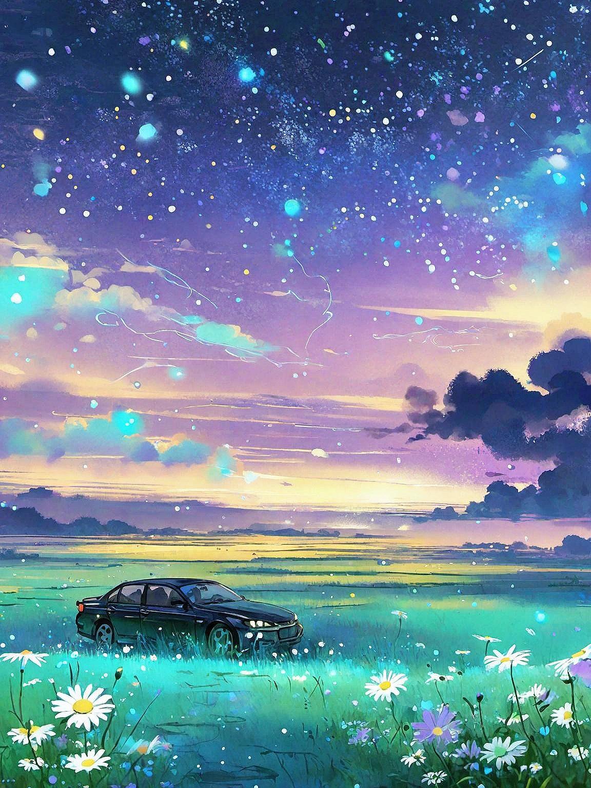 

5D Алмазная мозаика Пейзаж озера Полная квадратная круглая вышивка ромашками Луна Алмазная живопись Закат Декор для дома Full Round 20x30CM