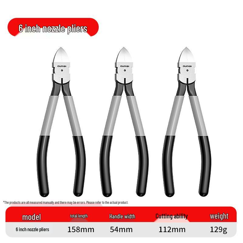 Industrial Grade Angled Cutters: High Hardness Offset Thin Jaw Pliers for Electricians and Electronic Models