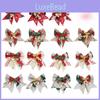 Charming Mini Christmas Bow Bell Ornaments For Festive Holiday Tree Decorations