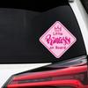 Prinzessin an Bord Aufkleber Auto Vinylfolie Kreative PVC Farbig Aufkleber Fahrzeuge Motorräder Außen Dekoration Zubehör