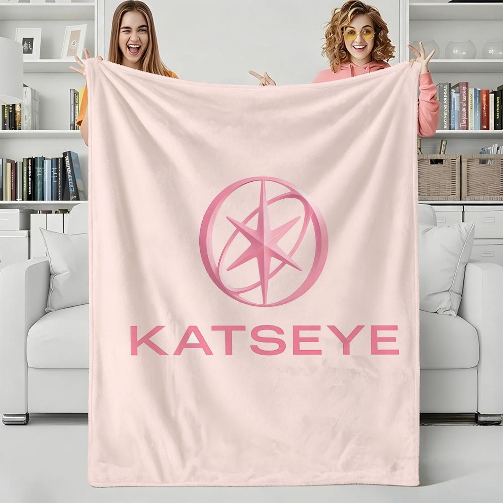 Girlgroup K-KATSEYEs Throw Flannel Blanket Perfect for Sofa Office Bed Travel Sleep Read Relax Camping four season use