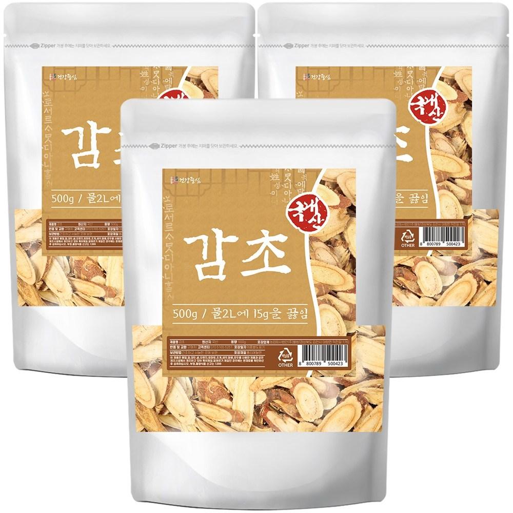Geonjangsim Domestic Dried Licorice 3 pcs 500g