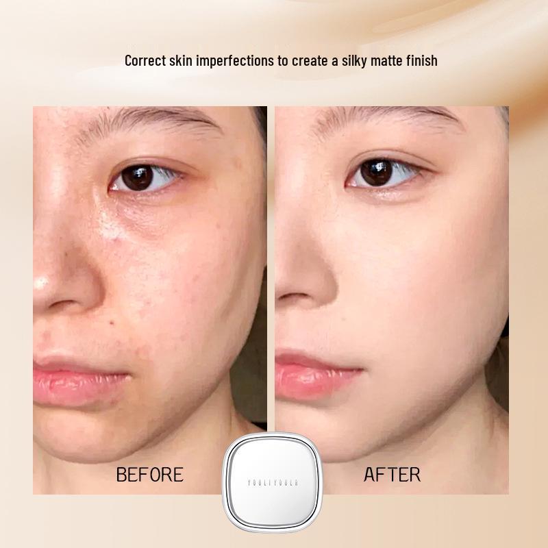 Pearl Hydrating Long-Lasting Concealer Cushion: Non-Cakey, Non-Creasing, Waterproof, Oil-Control, Soft Focus BB Cream Foundation.