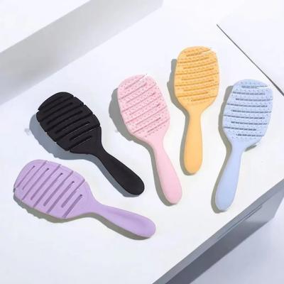 Pettine Obliquo e Vuoto per lo Styling dei Capelli Pettine Massaggiante Riduce la Caduta dei Capelli Anti-nodi Soffice Antistatico Curvo Pettine per Capelli per Tutti gli Scopi