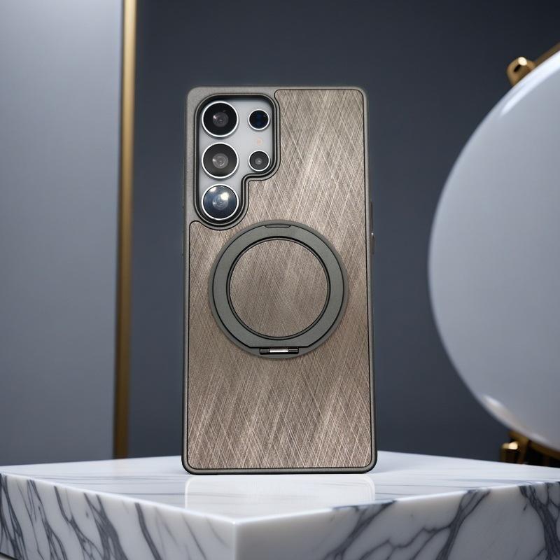 Der 360-Grad drehbare magnetische Ständer mit Holzmaserung für die Samsung S25ultra Handyhülle ist für die S24PLUS Schutzhülle geeignet.