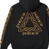 Palace FW21 Ye Olde Hoodie With Triangle Pattern and Logo Print Unisex Tops Black P21HD028