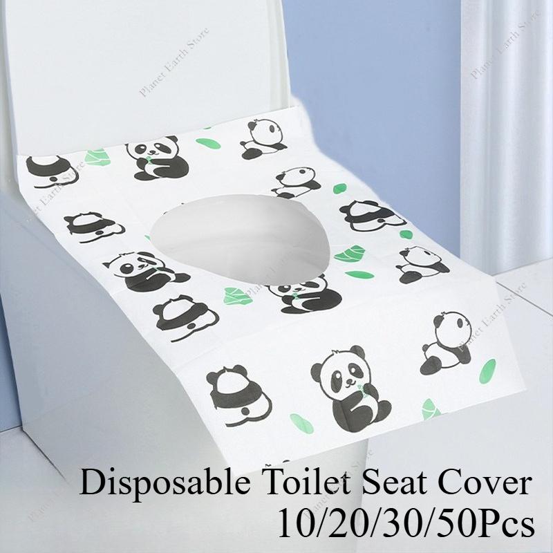 Jednorázový potisk Kryt na toaletní sedátko Přenosný Cestovní Hotel Koupelna Toaletní podložky Vodotěsný Kryt na toaletu