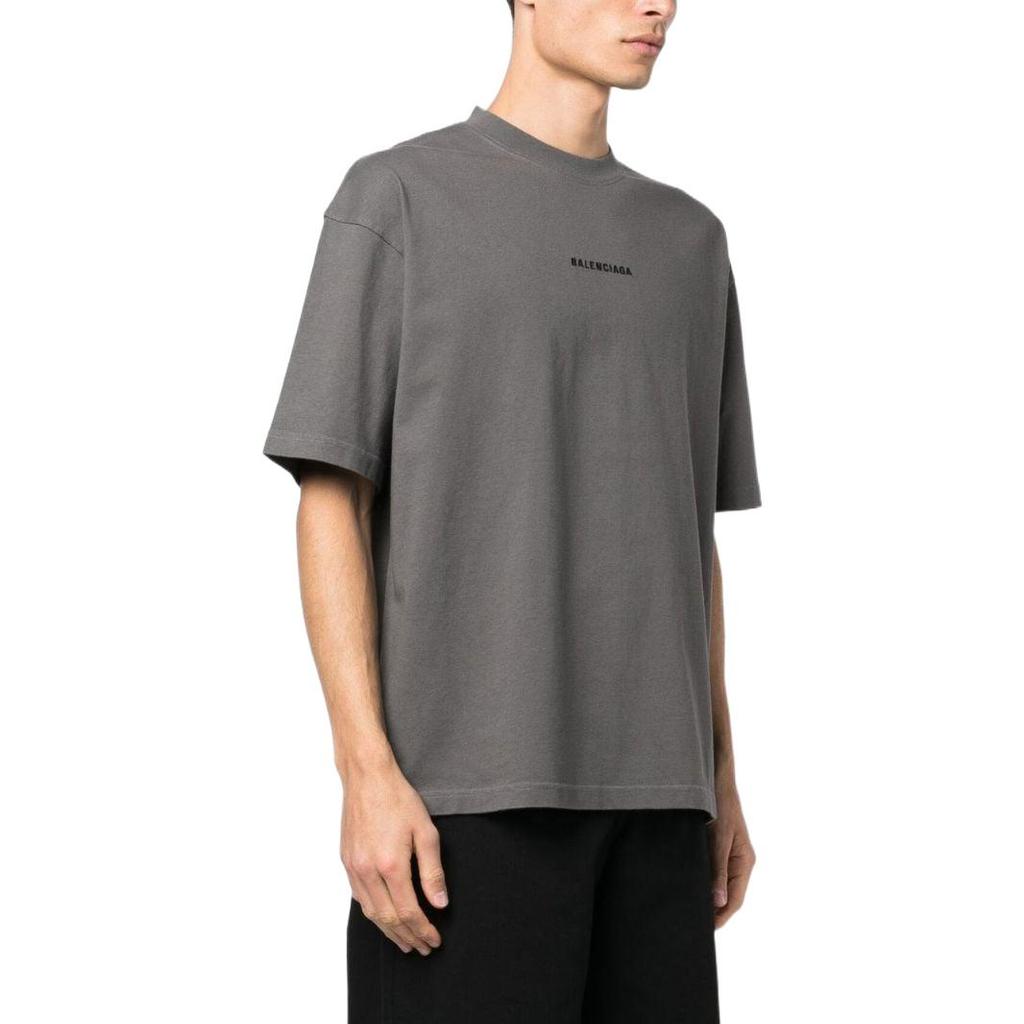 Balenciaga FW22 T Shirt Regular Fit Men's Gray 612966TNVG91300
