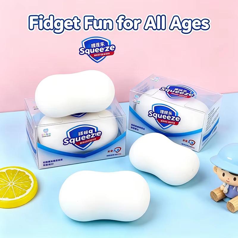 Simulated Soap Squishy Toys Stress Relief Ease Anxiety Squeeze Fidget Toy Moldable Super Soft Slow Rising for Adults Party Gifts
