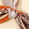 Rhinestone Scarf Ring Clip, Faux Pearl Neckerchief Slide, Women Fashion Wrap Holder, Clothes Ring for Shirts T-Shirts