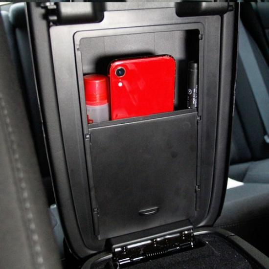 Black Center Console ert Tray Armrest Box Hidden Drawer for Dodge Charger