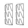 2 Pack Kitchen Lid Holder Set Wall Mounted Carbon Steel Rack Vertical Space Saving Cutting Board Holder