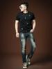 European Trendy Brand Short-Sleeved Men's Summer 2025 New High-End Embroidered Round-Neck T-Shirt Casual Half-Sleeved Bottoming Shirt