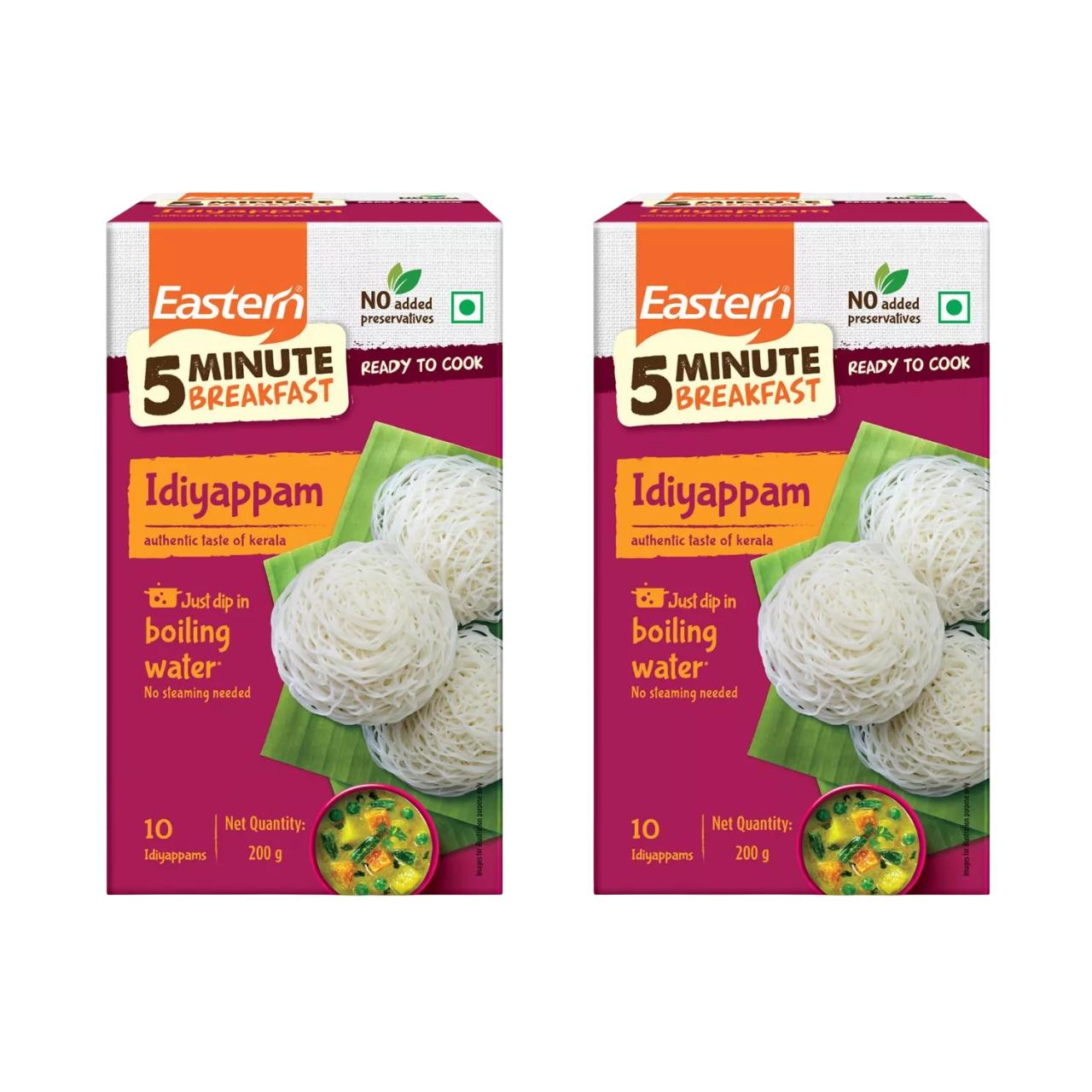 

Рисовая лапша Идияппам (2 x 200 г), Ready to Cook Idiyappam, Eastern