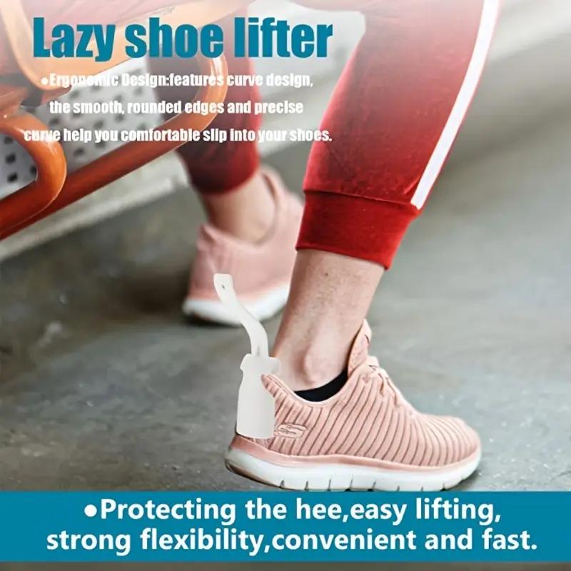 Lazy Shoes Helper, Shoe Horn Shoe, Lifting Helper pro seniory a handicapované, Plastová lžíce na boty se hodí pro všechny boty