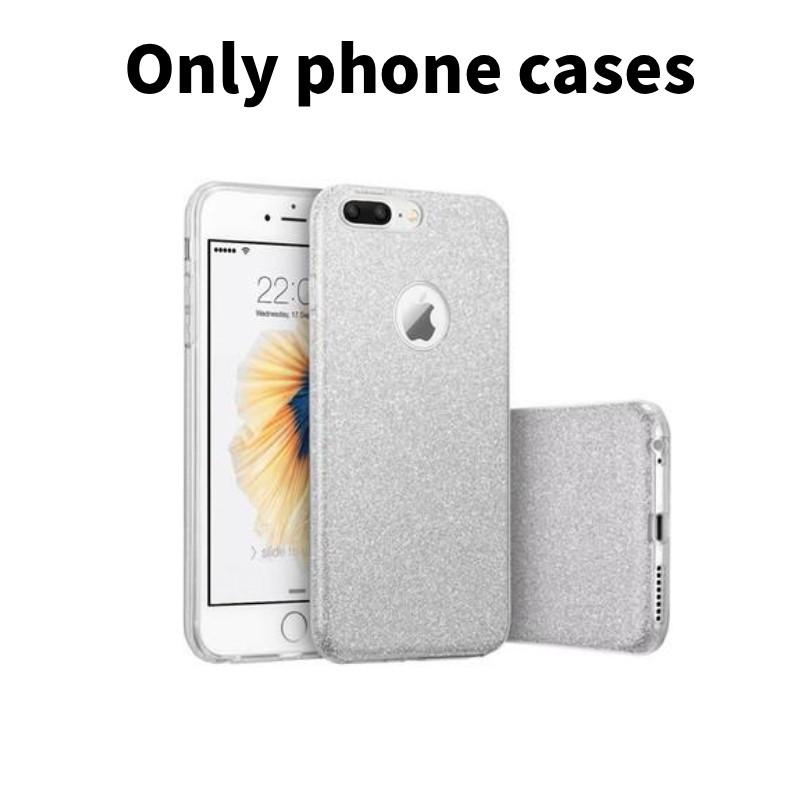 

For Apple Iphone 7 Plus Protective Tpu Case Sparkling Design Coverage Defense Silver 7