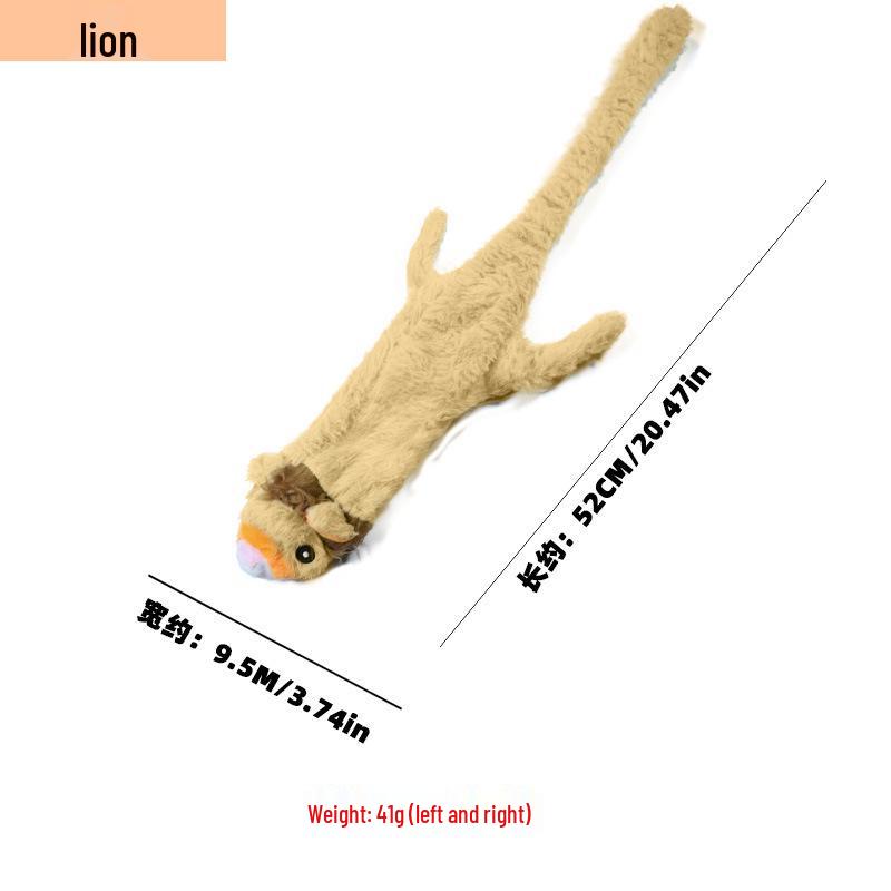 Leather Shell Interactive Chew-Resistant Plush Dog Toy