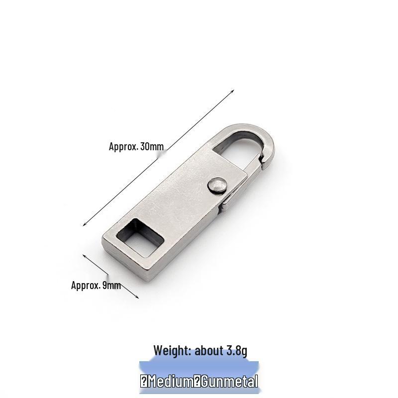 Tool-Free Metal Zipper Puller for Luggage, Bags, Jackets, Clothes, and Shoes