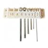 Hex Key Organiser Holder 1.5-10Mm Metric Hex Wrench Storage Rack Wall Mount Tool Holder for Garage Setups Use