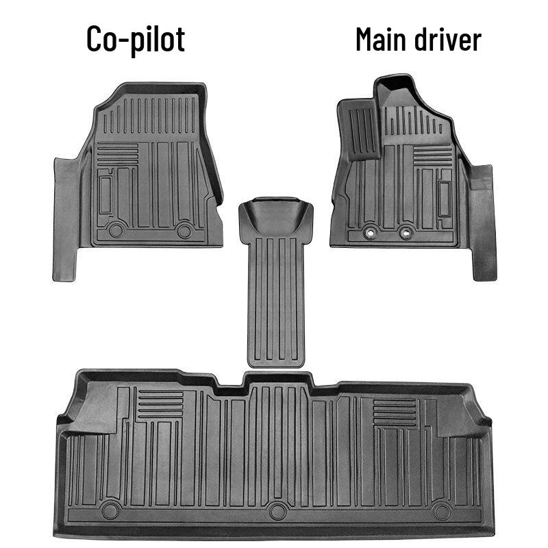 TPE Floor Mats for Right-Hand Drive Toyota Noah/Voxy 80, 3D Customized Interior Mats.