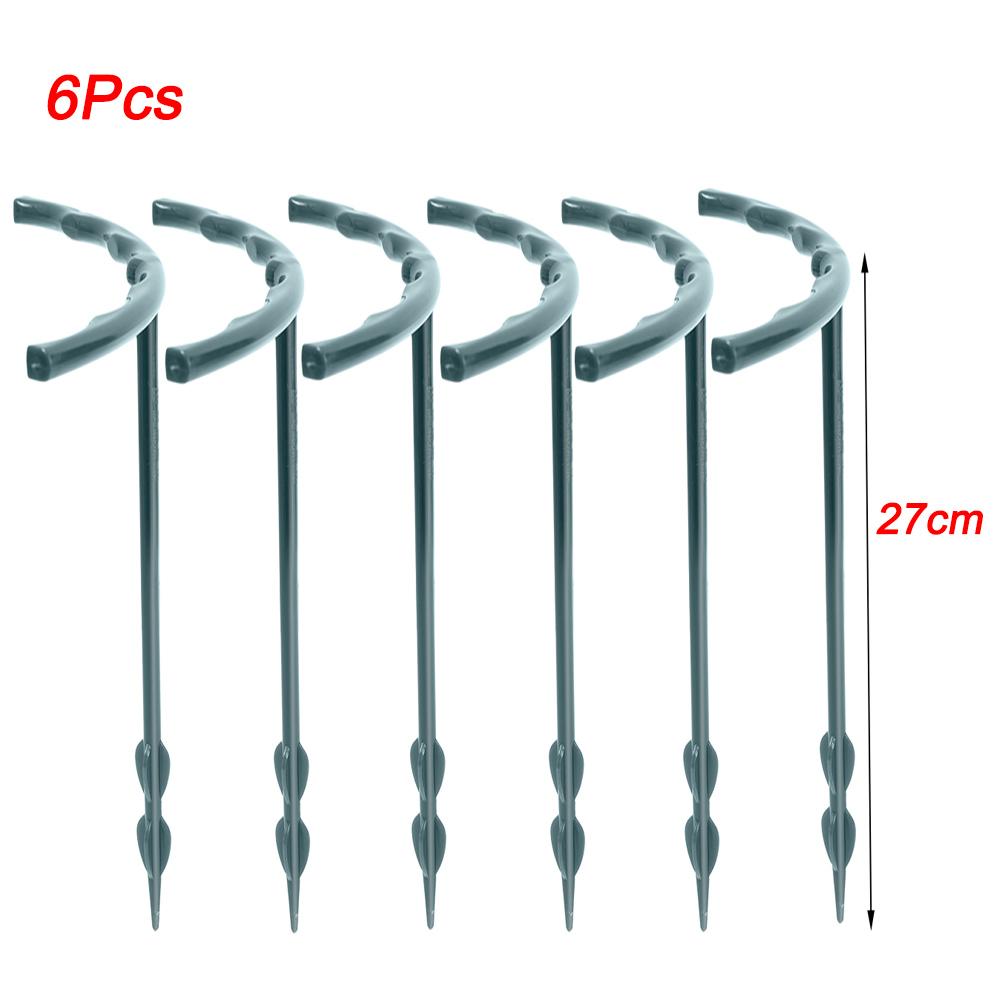 2/4/6Pcs Plastic Support Pile Stand Plant Support Pile for Flowers Greenhouses Arrangement Fixing Rod Holder Garden Tools