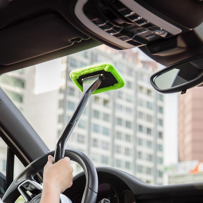 Nuovo kit di spazzole per la pulizia dei vetri dell'auto Strumento di lavaggio per la pulizia del parabrezza All'interno dell'interno Tergicristallo per vetri auto con manico lungo Accessori per auto