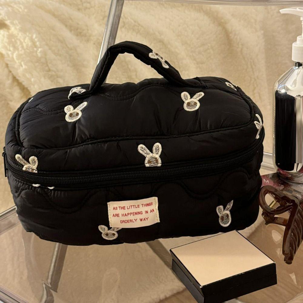 High Quality Embroidery Makeup Bag Storage Bag Large Capacity Cosmetic Bag Travel Organizer Portable Washbag
