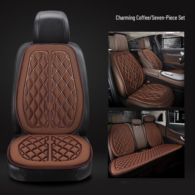 All-Season Universal Car Seat Cushion - Breathable, Anti-slip Ice Silk Cover for Rear Seats