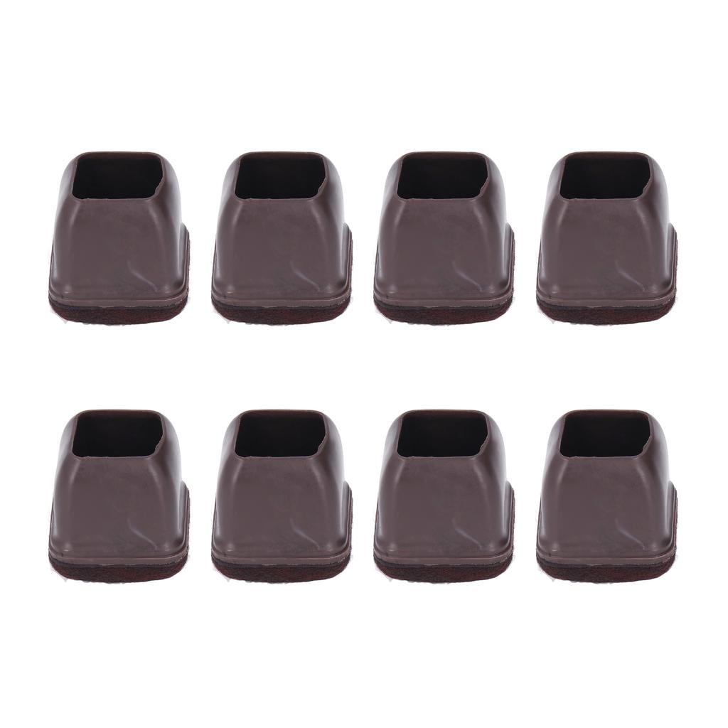 8 buc. Husă picior scaun TPE Protector podea Capace picioare mobilier Set kit pentru masă taburet Maro L