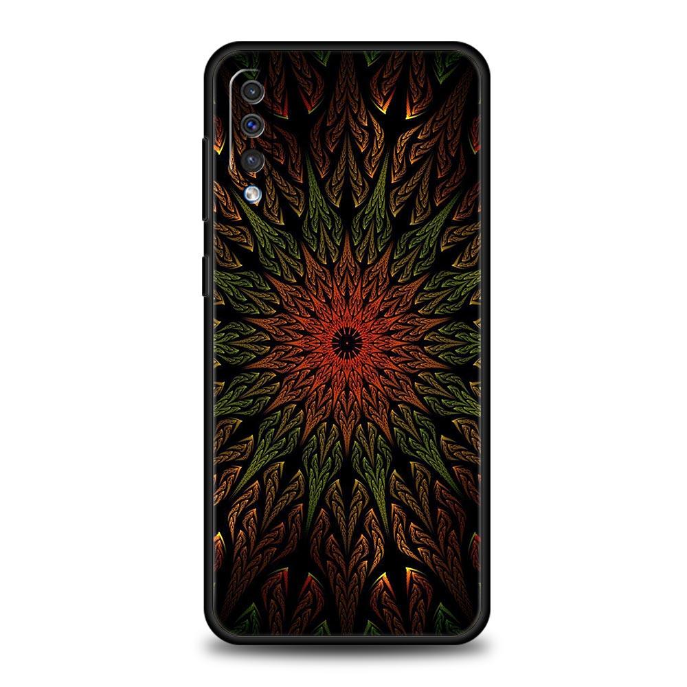 

Retro Circular Totem Design Phone Case for Samsung Galaxy A56 A36 A26 A16 A34 A24 A42 A22 A20 A12 A40 A30 A10 5G Soft TPU Cover Samsung A06