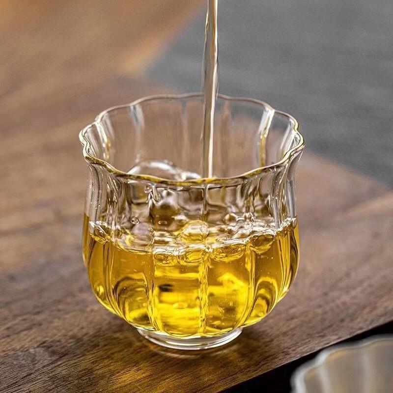 Японский стеклянный чайник Ting Le с ребрами