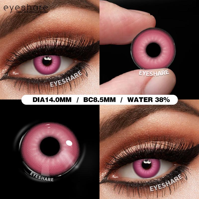 Eyeshare Bunte Kontaktlinsen für Halloween, Anime-Zubehör, Linsen, Cosplay, Augenlinsen, jährlich, 2 Stück/Paar