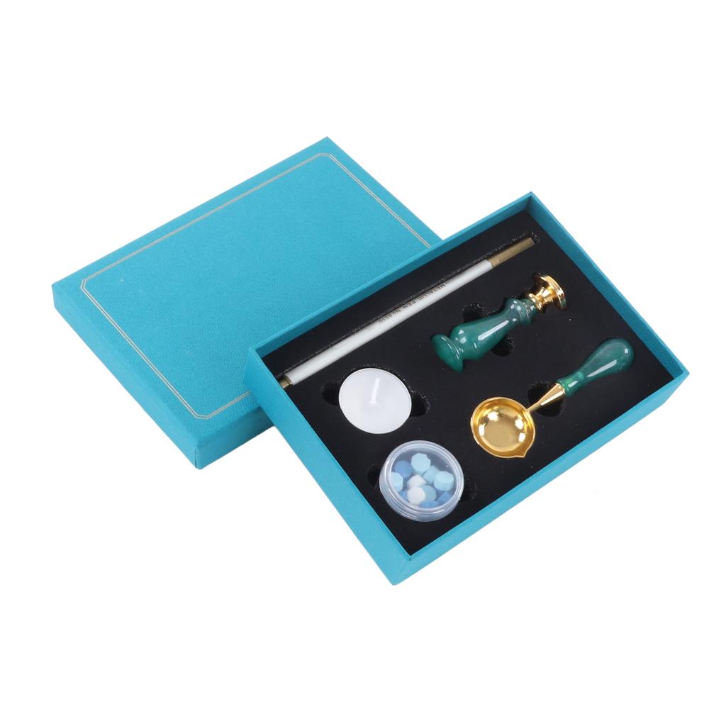 Wax Sealing Stamp Kit Tridimensional Clear Pattern Detachable Handle Delicate Wax Vintage Wax Sealin