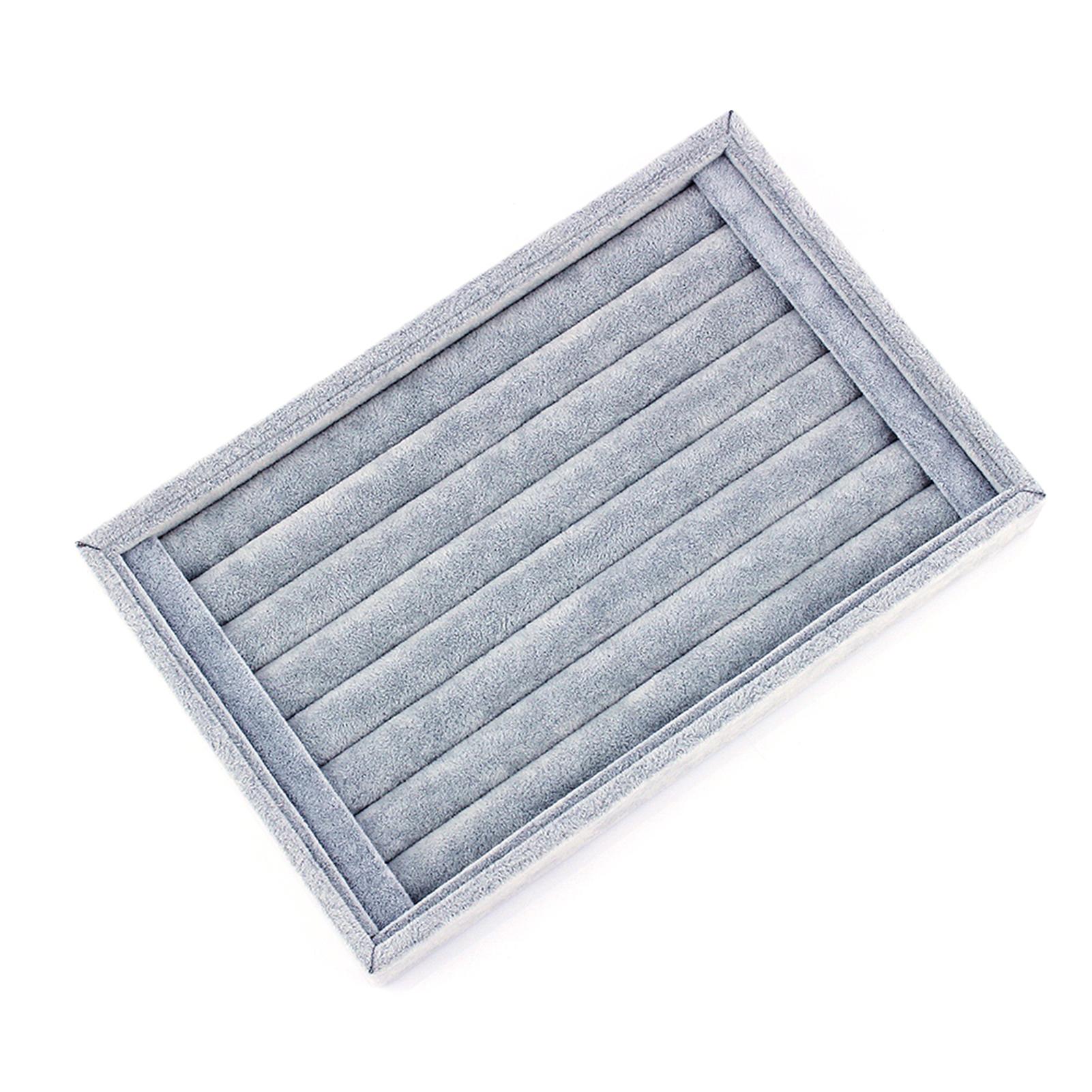 

Ring Jewellery Display Storage Box Tray Case Organiser for Tie Clip Earrings