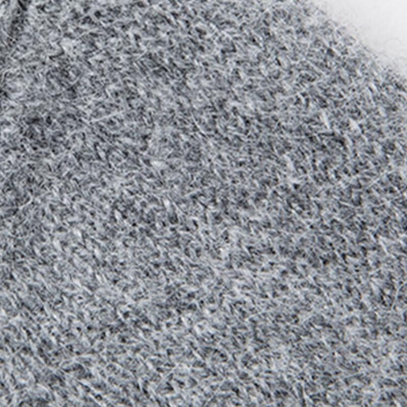 ROMON Men's Casual Solid Crew Neck Knit Sweater