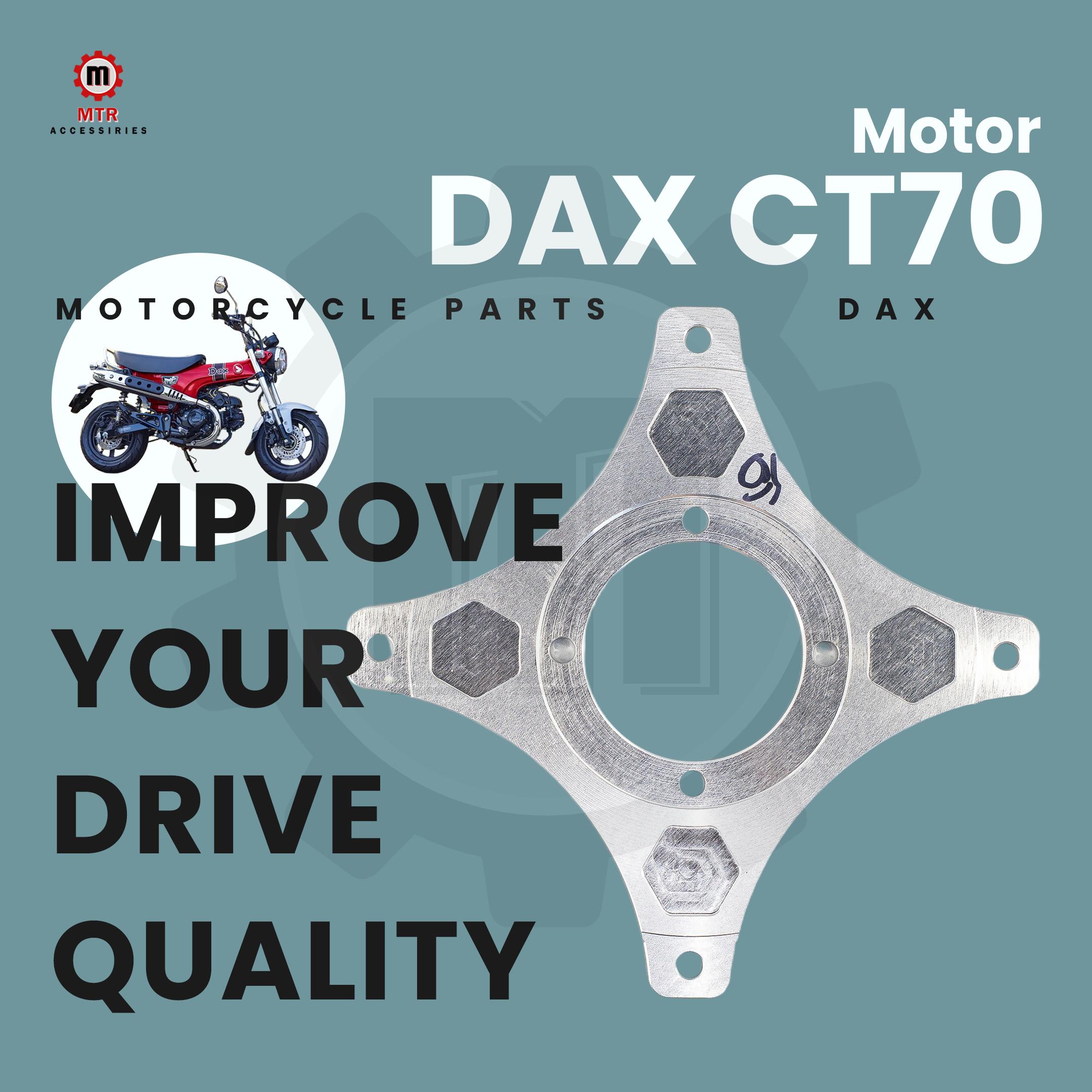 CT70 Rear Wheel Spoke ST70 Hub Plate Adapter CNC Sliver Spoke DAX CT70 ST70 Parts for HONDA CT70 ST70 Motorcycles Rear