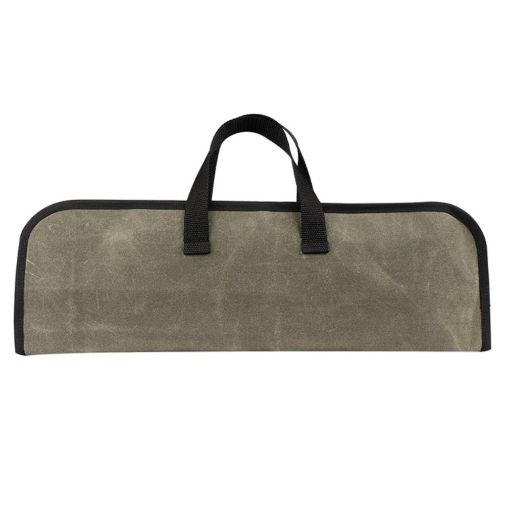

Portable Chef s Bag, Fashionable, Durable, Oil and Wax Canvas Bag, Practical, Kitchen Knife Storage Bag, Chef s Handheld Tool Kit olive drab
