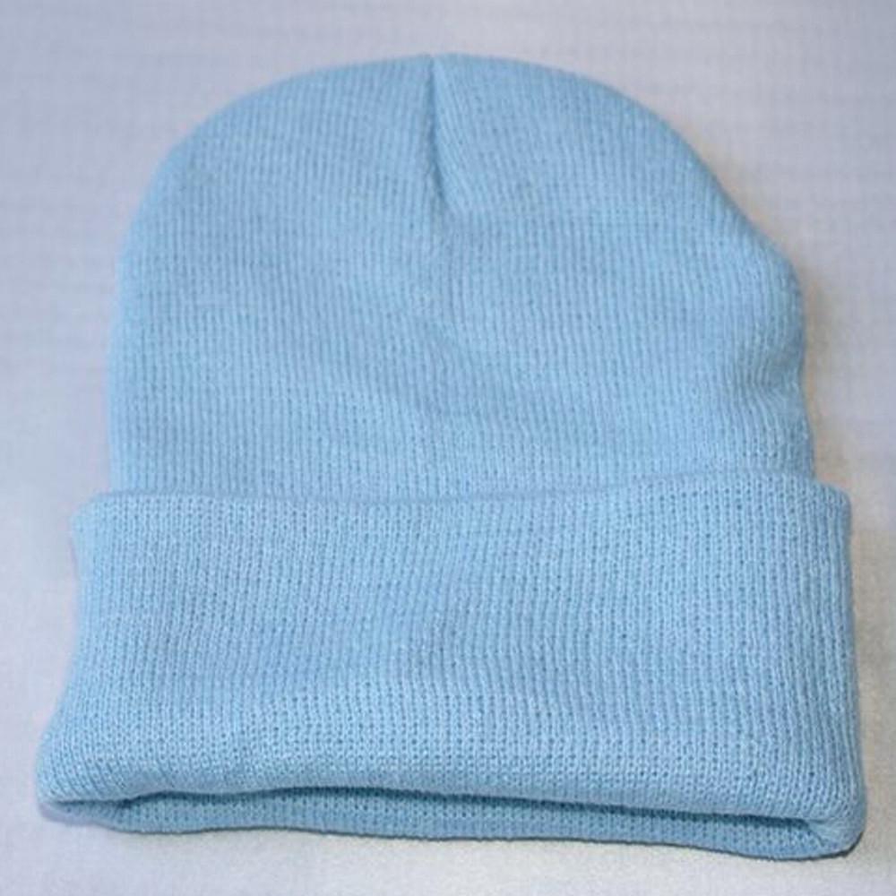 Unisex Slouchy Knitting Beanie Hip Hop Cap Teplá zimní lyžařská čepice