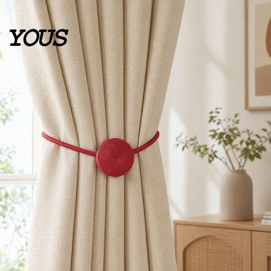 Decorative Curtain Tiebacks Magnetic Tiebacks, Modern Rope Tie Backs, Quick Fix Ties Drapes Holdbacks for Home Indoor Bedroom Office Adjustable