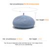 RongGuang High-Quality Winter Warm Unisex Wool Beret Hat for Sports and Fashion