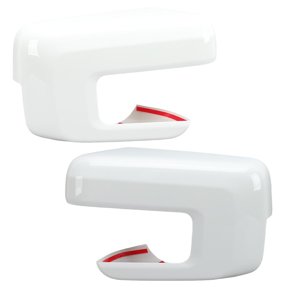 1 Pair Rearview Door Mirror Adhesive Protective Cover Caps For Ford F150 -2025 White With Turn Signal Hole Car Accessories 1 pair